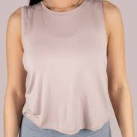 CALIA by Carrie Underwood Tank Top Womens 2XL Beige Blush Pink Sleeveless
