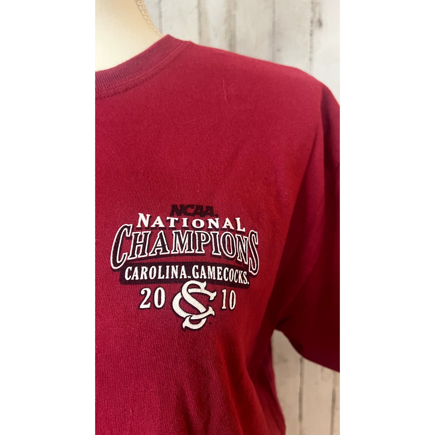 Carolina Gamecocks 2010 NCAA National Champions Men Medium Short Sleeve T-Shirt