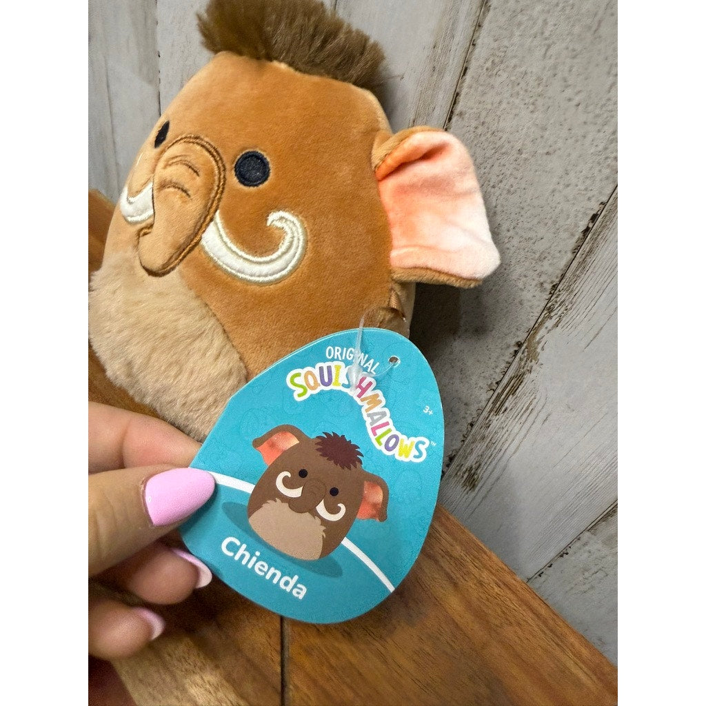 NWT Squishmallows Chienda Wooly Mammoth Plush Prehistoric Squad Medium 5"