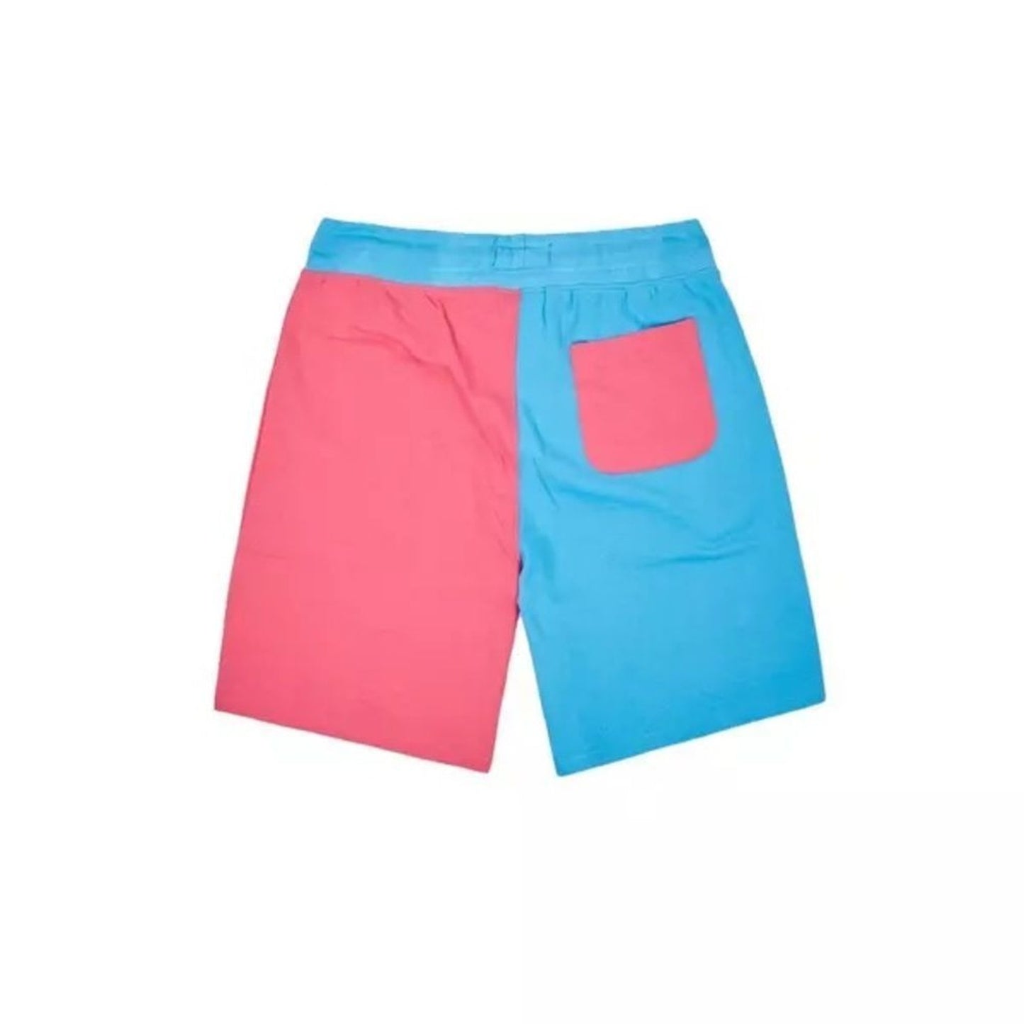 Reason Live Fast Shorts Men's XL Blue Pink Split Color Graphic Streetwear