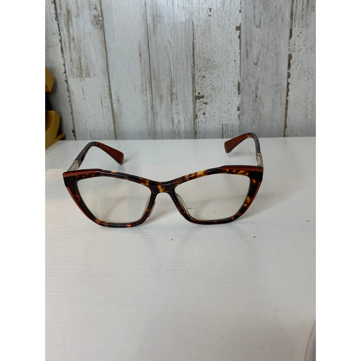 Rag & Bone Prescription Eyeglass Frames Womens Brown Tortoise Cat Eye 140mm Designer