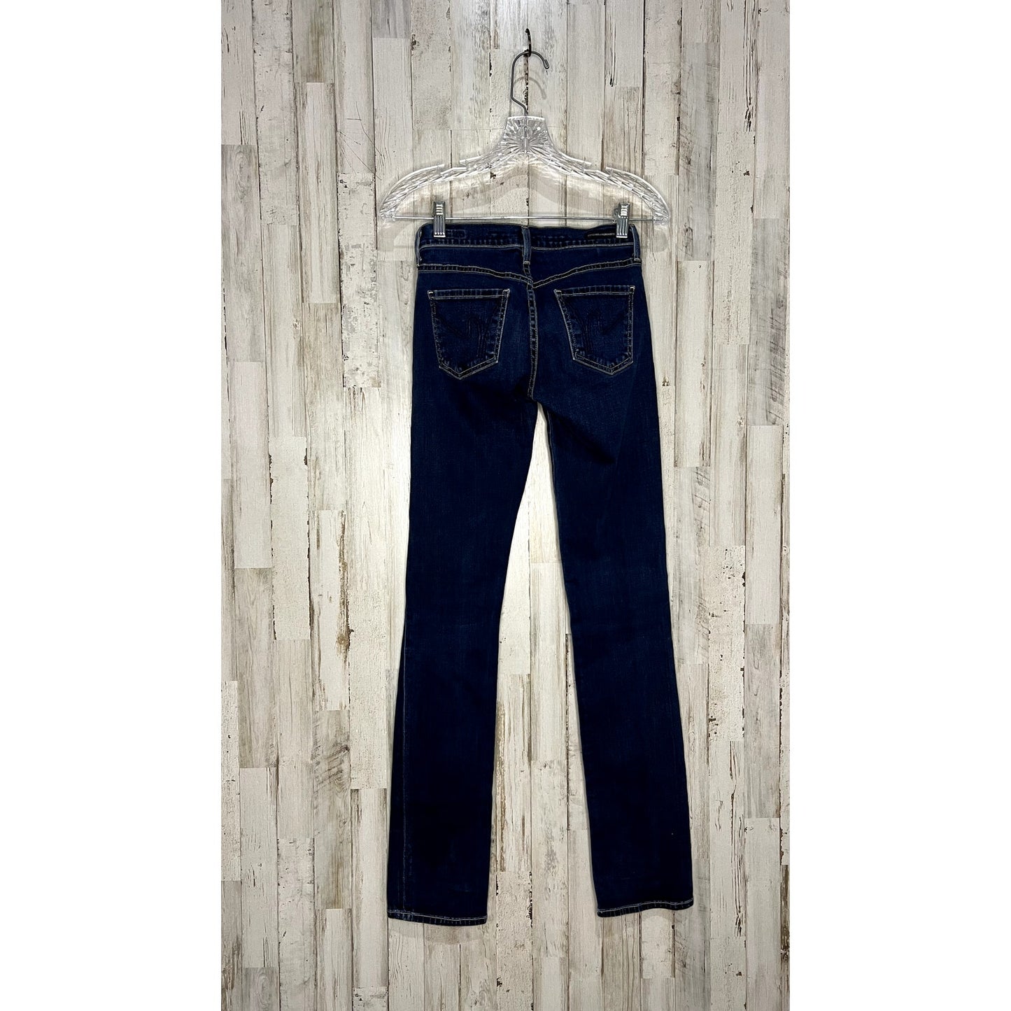 Citizens of Humanity Women's Elson Mid Rise Straight Jeans Size 25 Blue Denim