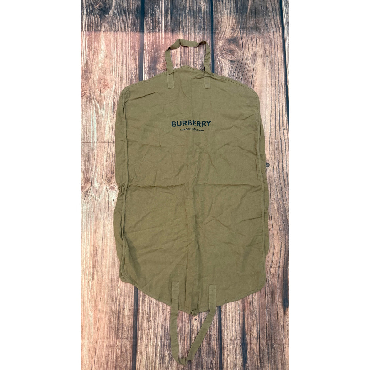 Burberry London England Garment Bag Suit Cover Tan/Khaki Zip Travel 39x24