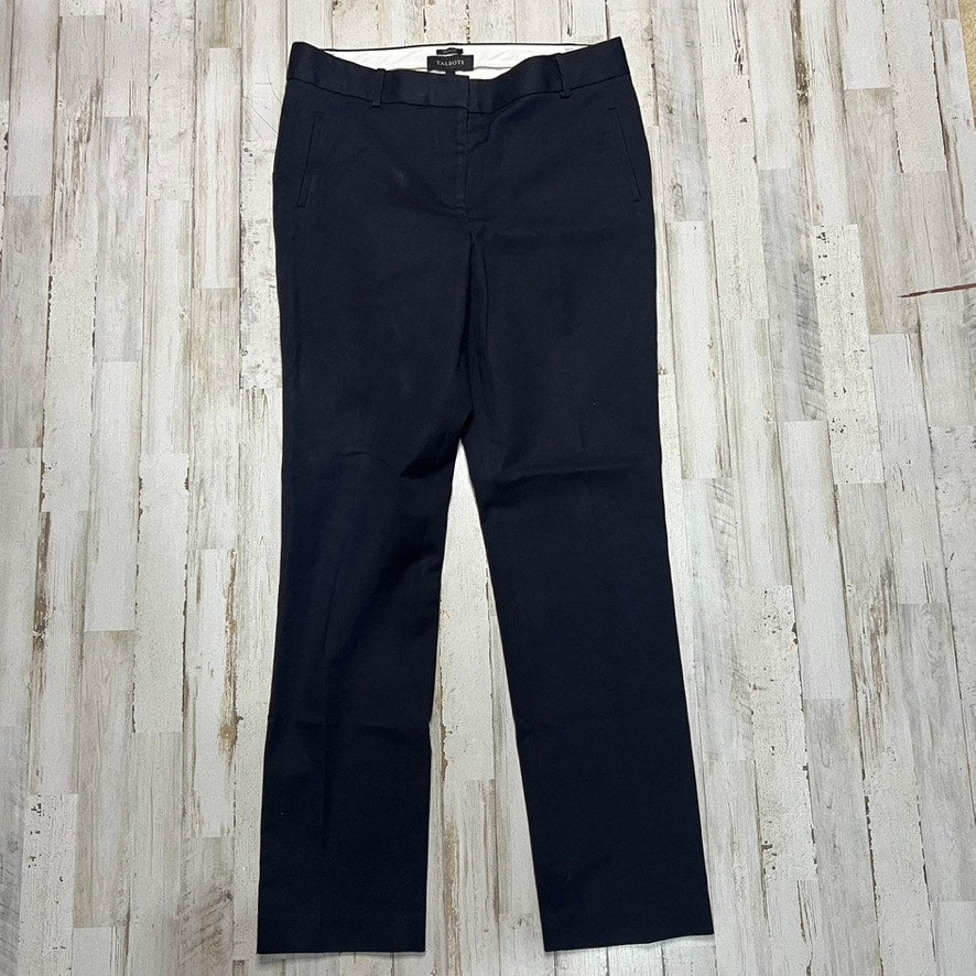 Talbots Women's Size 8 Black Newport Straight Leg Workwear Dress Pants