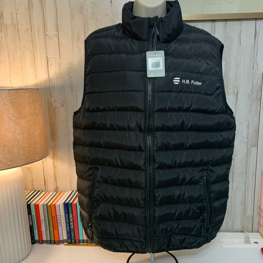 Trimark Insulated Puffer Vest Men's Size L Black Full Zip