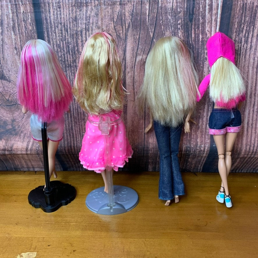 Barbie Fashion Doll Lot of 4 w/ Outfits 11-12 in