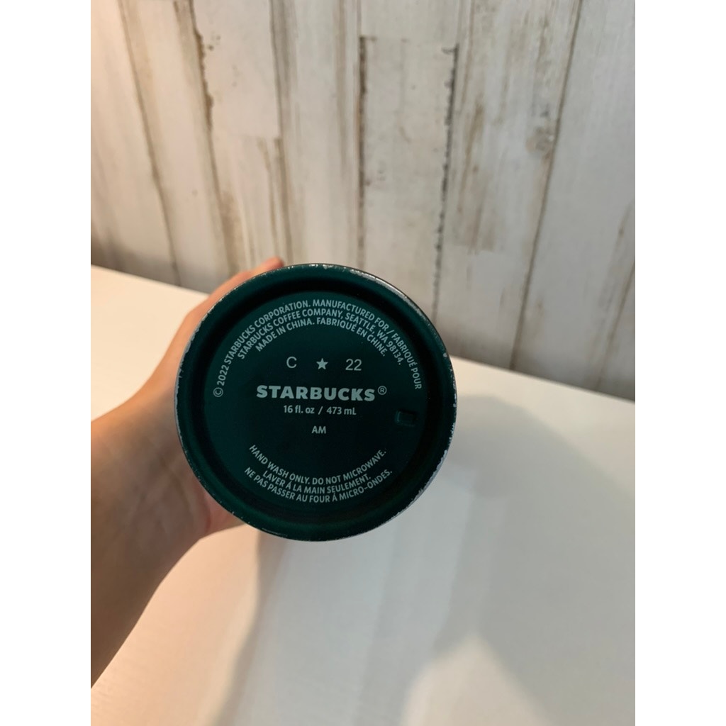Starbucks Tumbler 16oz Dark Green Vacuum Insulated w/ Lid