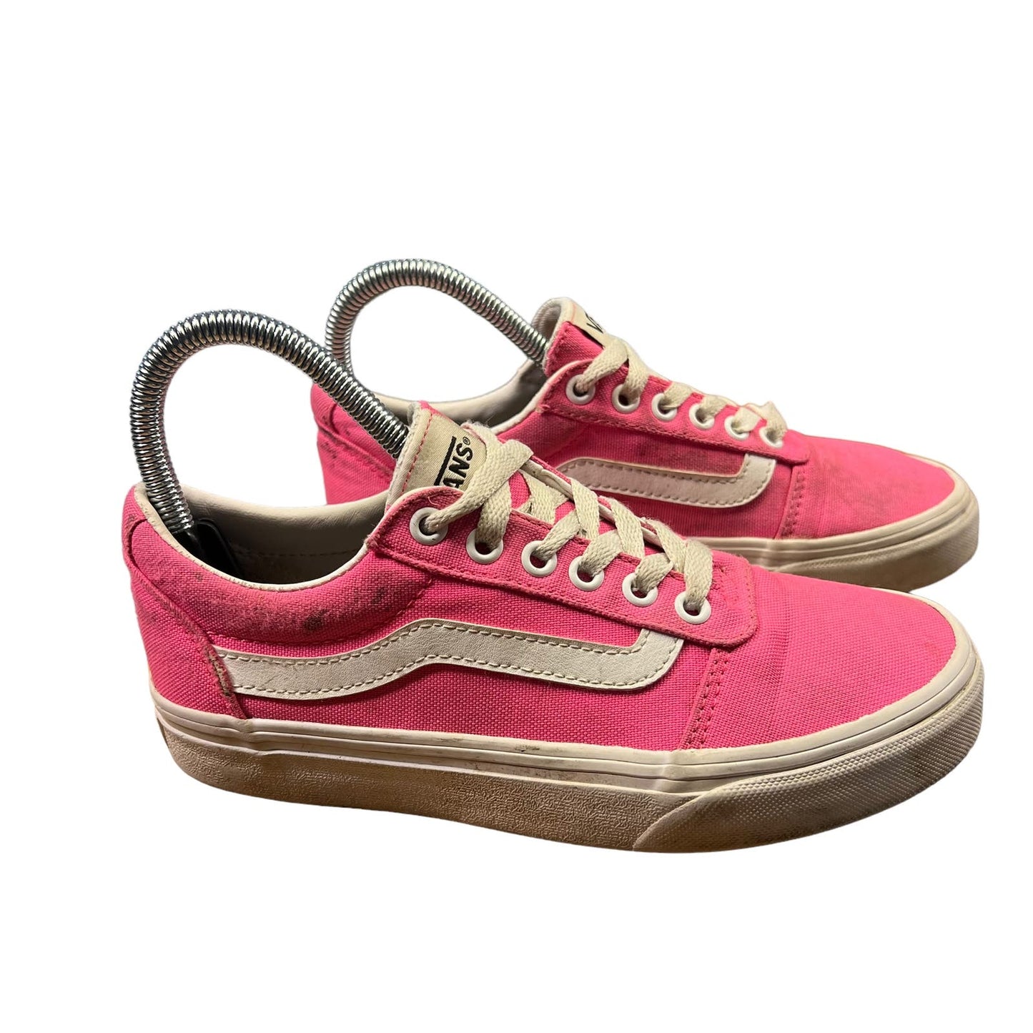 Vans Ward Low Top Honeysuckle Pink Canvas Skate Shoes Sneakers Women's Size 5