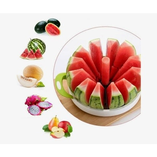 Modern Home Watermelon Melon Slicer Cutter Corer 12-Slice Dual Handles
