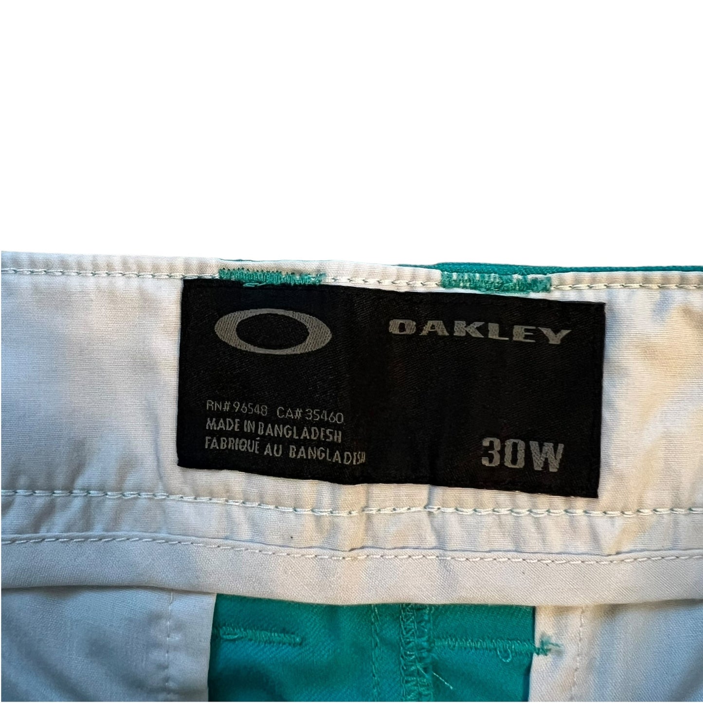 NWT Oakley Men's 30W Blue Casual Tailored Fit 5-Pocket Hybrid Chino Shorts