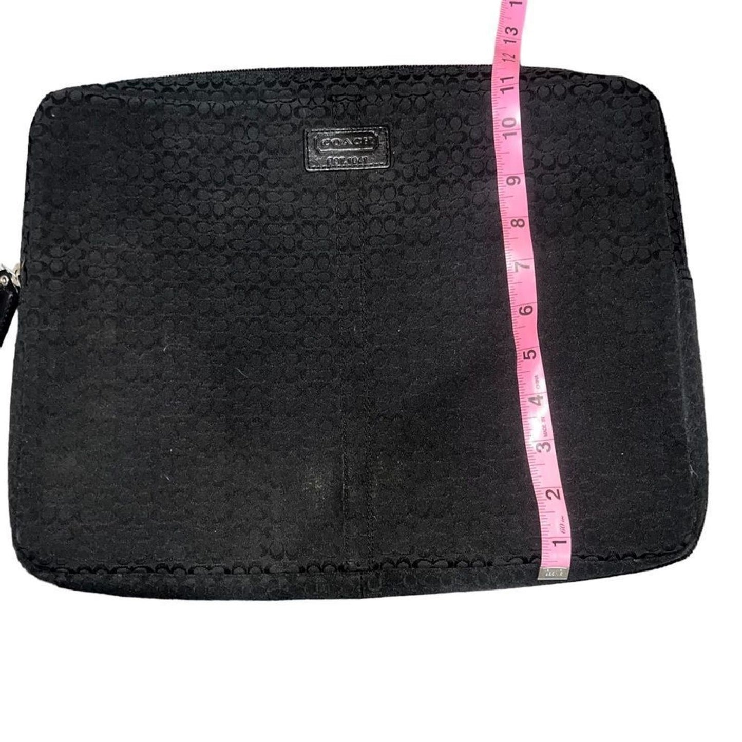 Black Signature Coach Softshell Laptop Cover