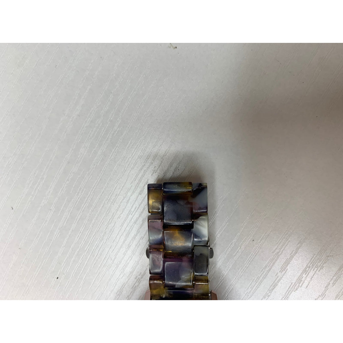 Samsung Galaxy Watch Active2 Rose Gold Cracked Screen Resin Link Band NOT TESTED