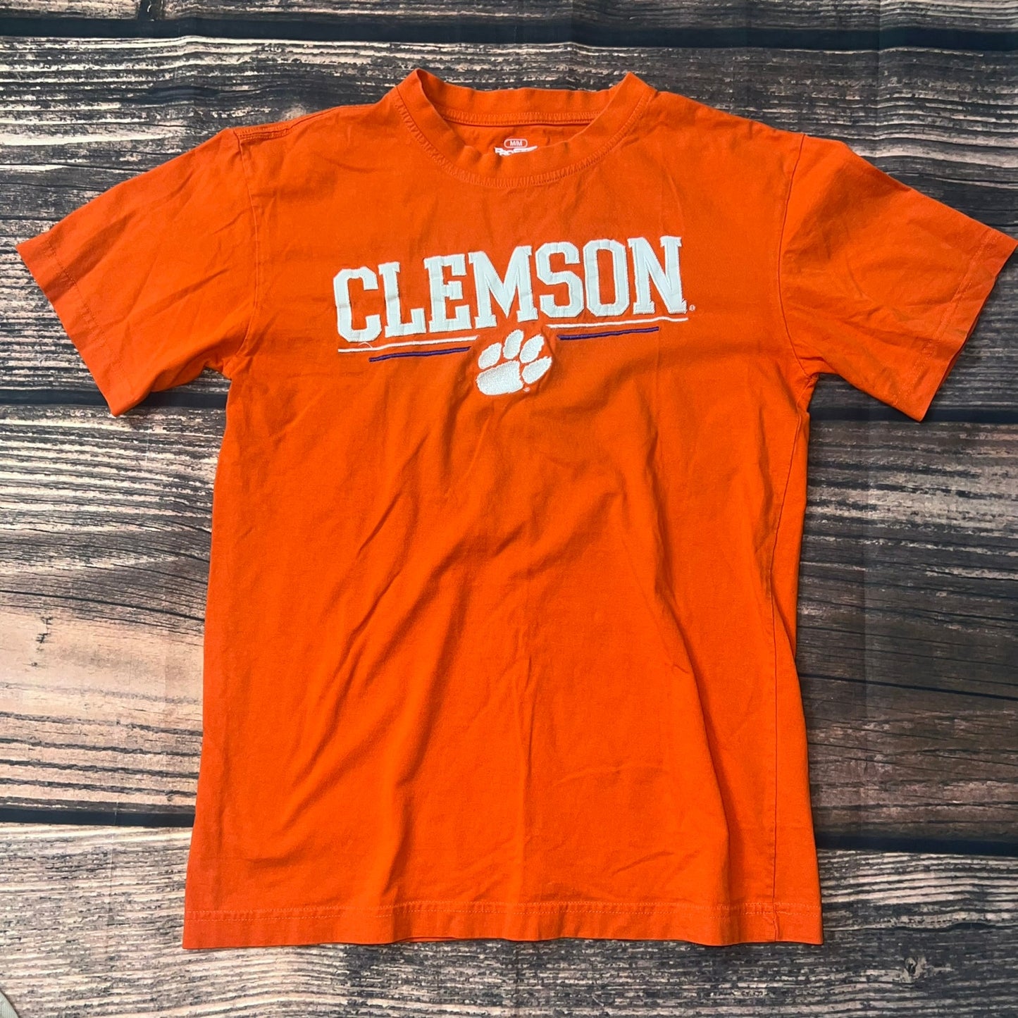 Clemson Tigers Men's Orange Graphic T-Shirt Size Medium Short Sleeve