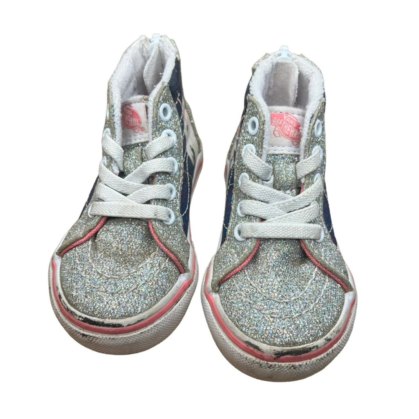 VANS Digi Unicorn Sk8-Hi Zip Glitter Girls Shoes - Toddler 4.0