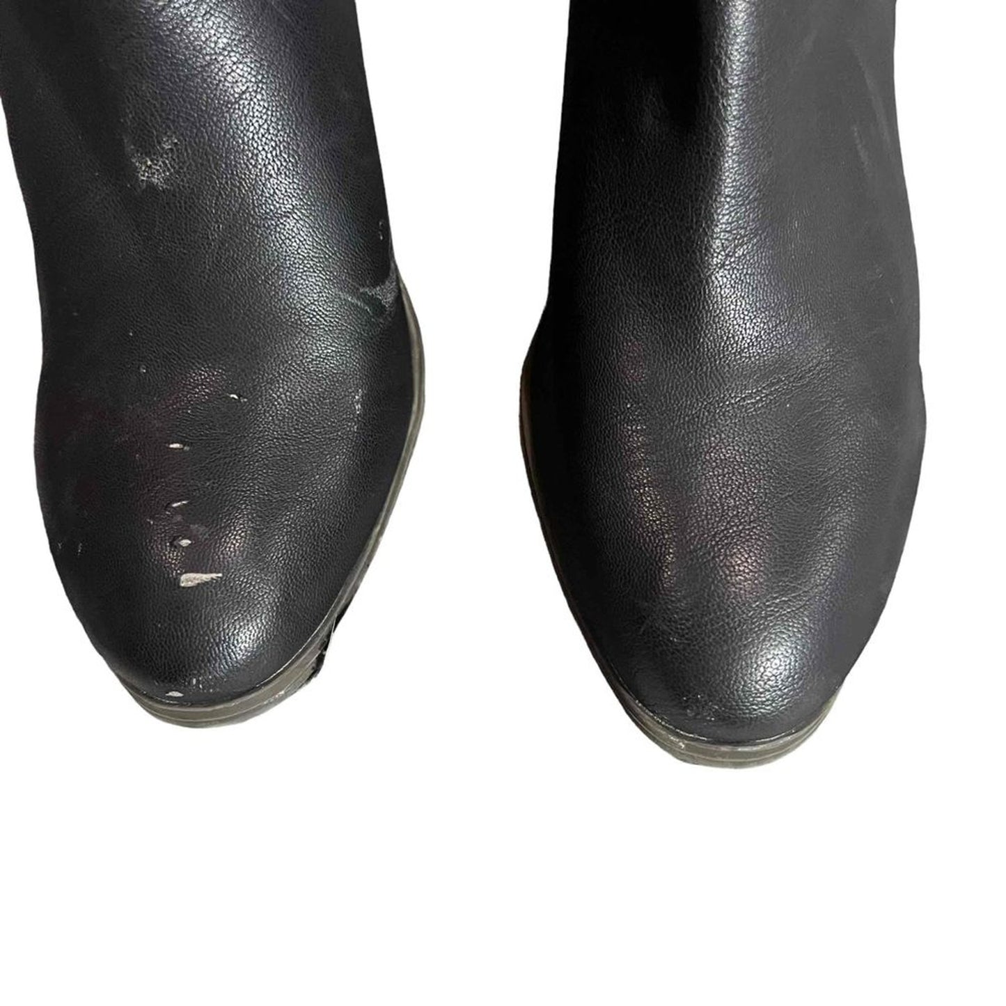 Charlotte Russe Women's Ankle Booties Black Side Zip Block Heel Size 9