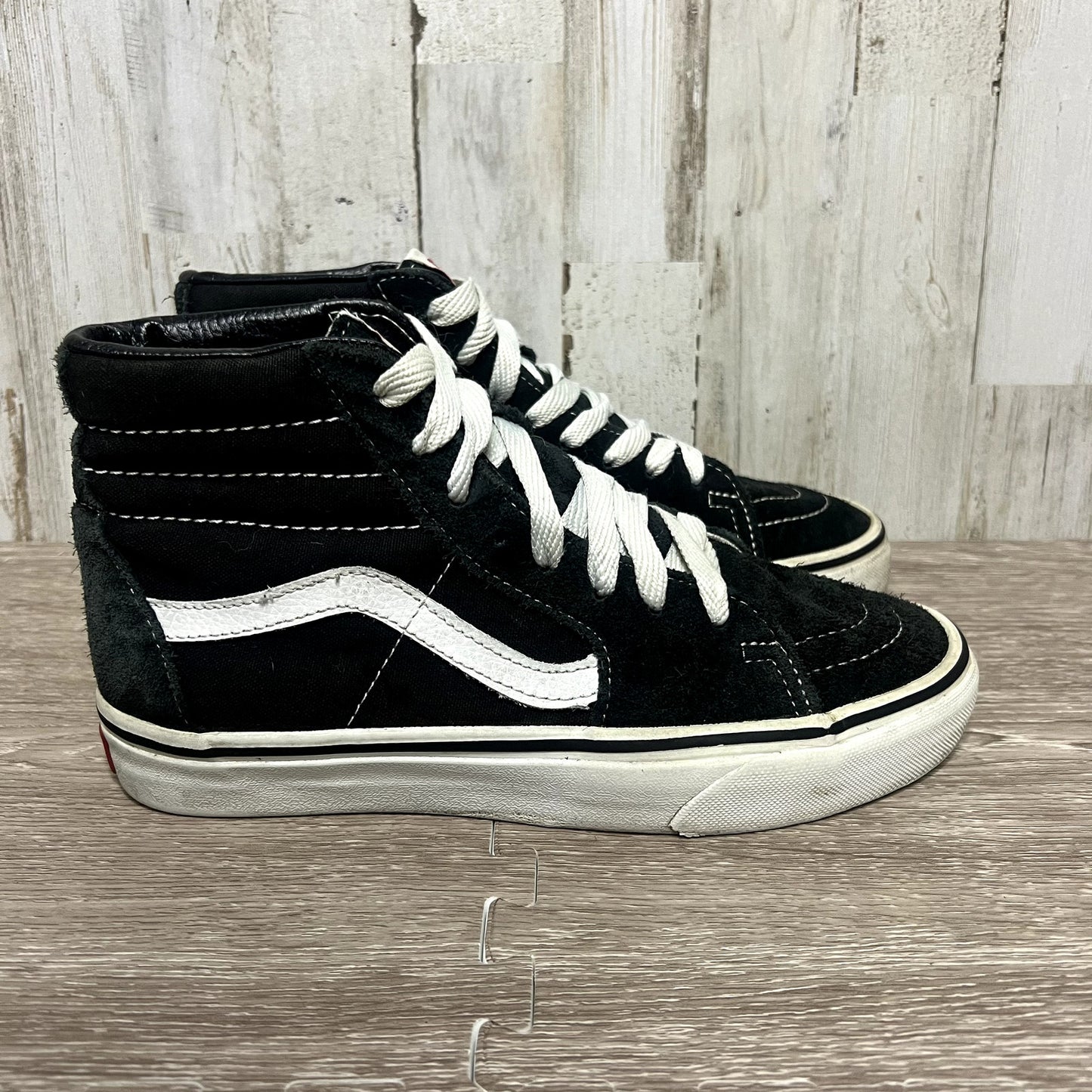 Vans Sk8-Hi Unisex Black High Top Skateboarding Shoes Men's 5.5/ Women's 7.0