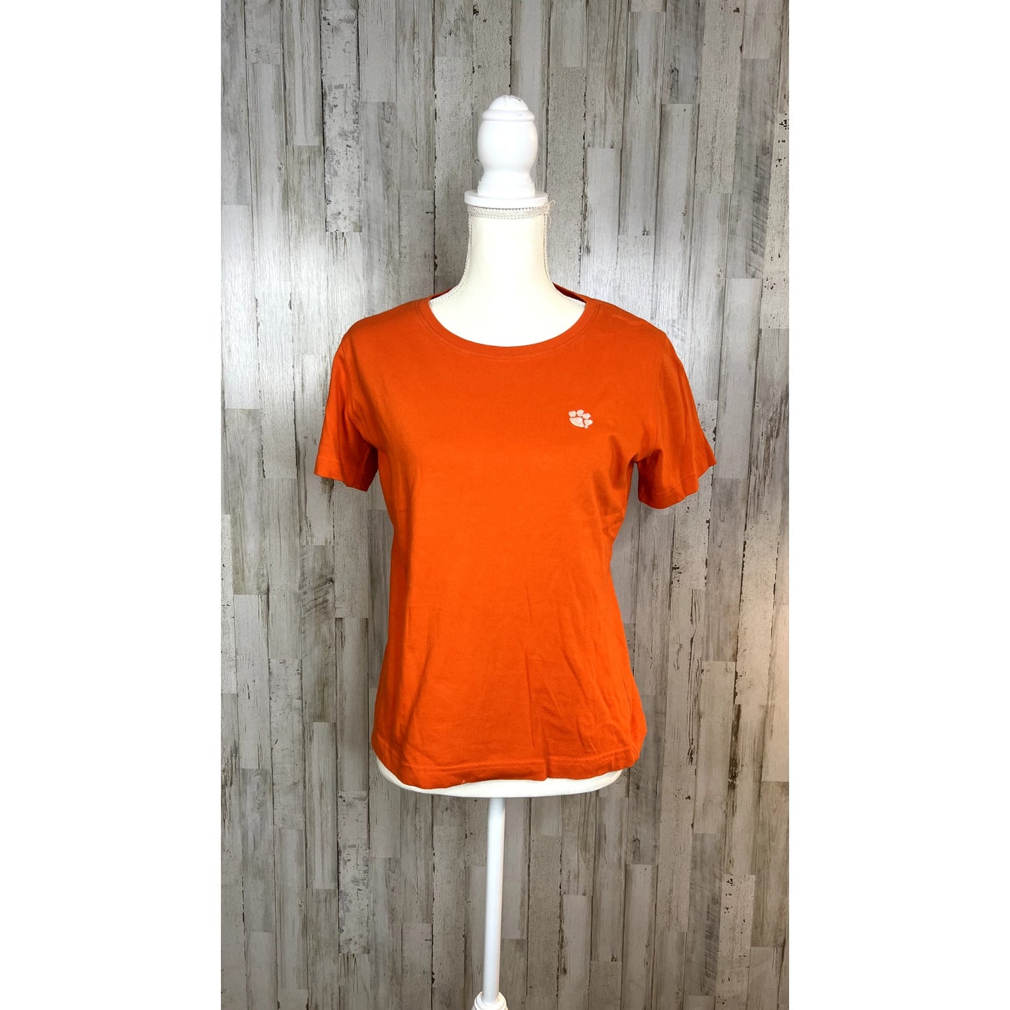 L.A.T Women's Medium Clemson Tigers Orange Short Sleeve Crew Neck T-Shirt