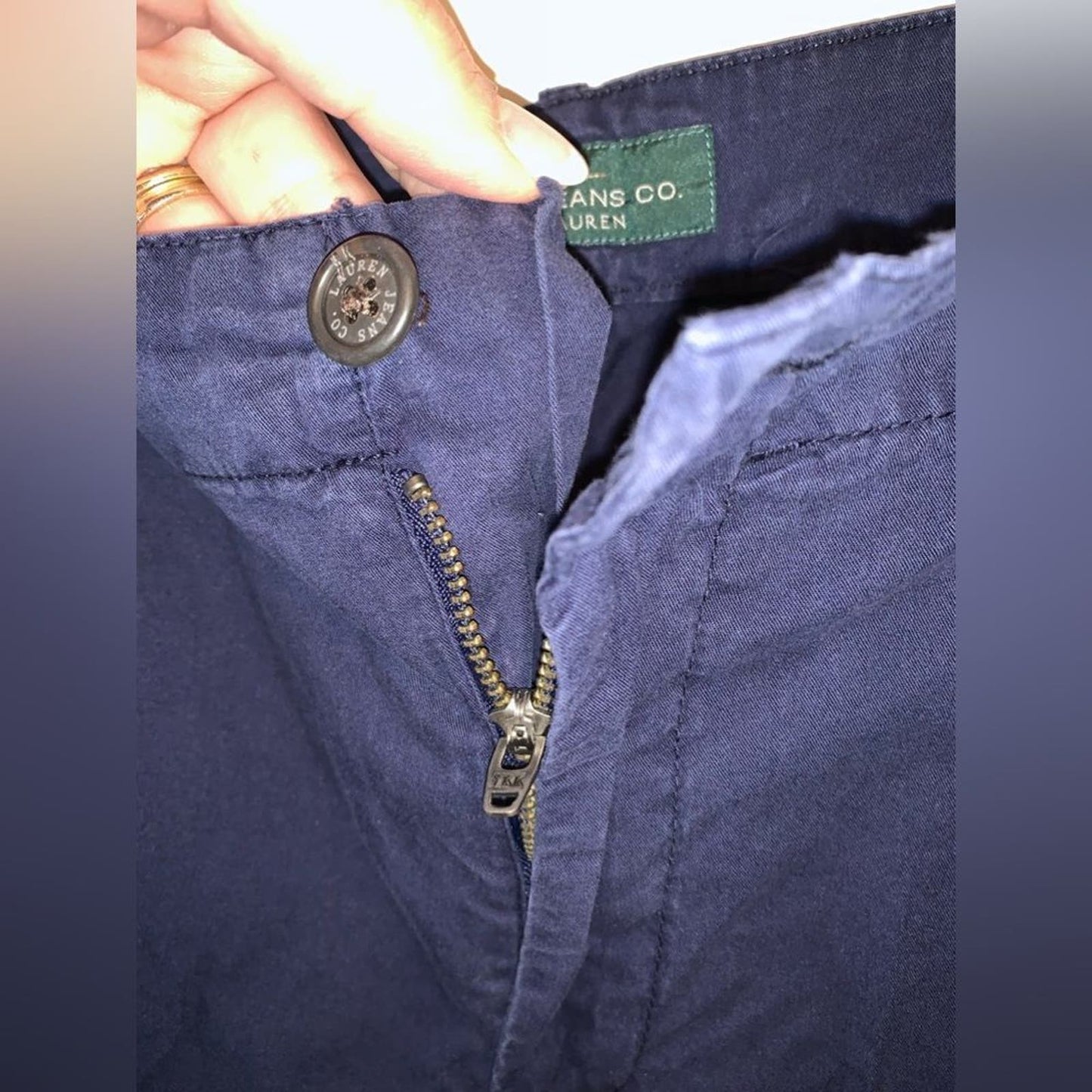 Set 2 Ralph Lauren navy blue/pink chino pants 18W