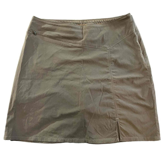 Patagonia Women's Size 6 Green Nylon A-line Skort Zip Twill Short