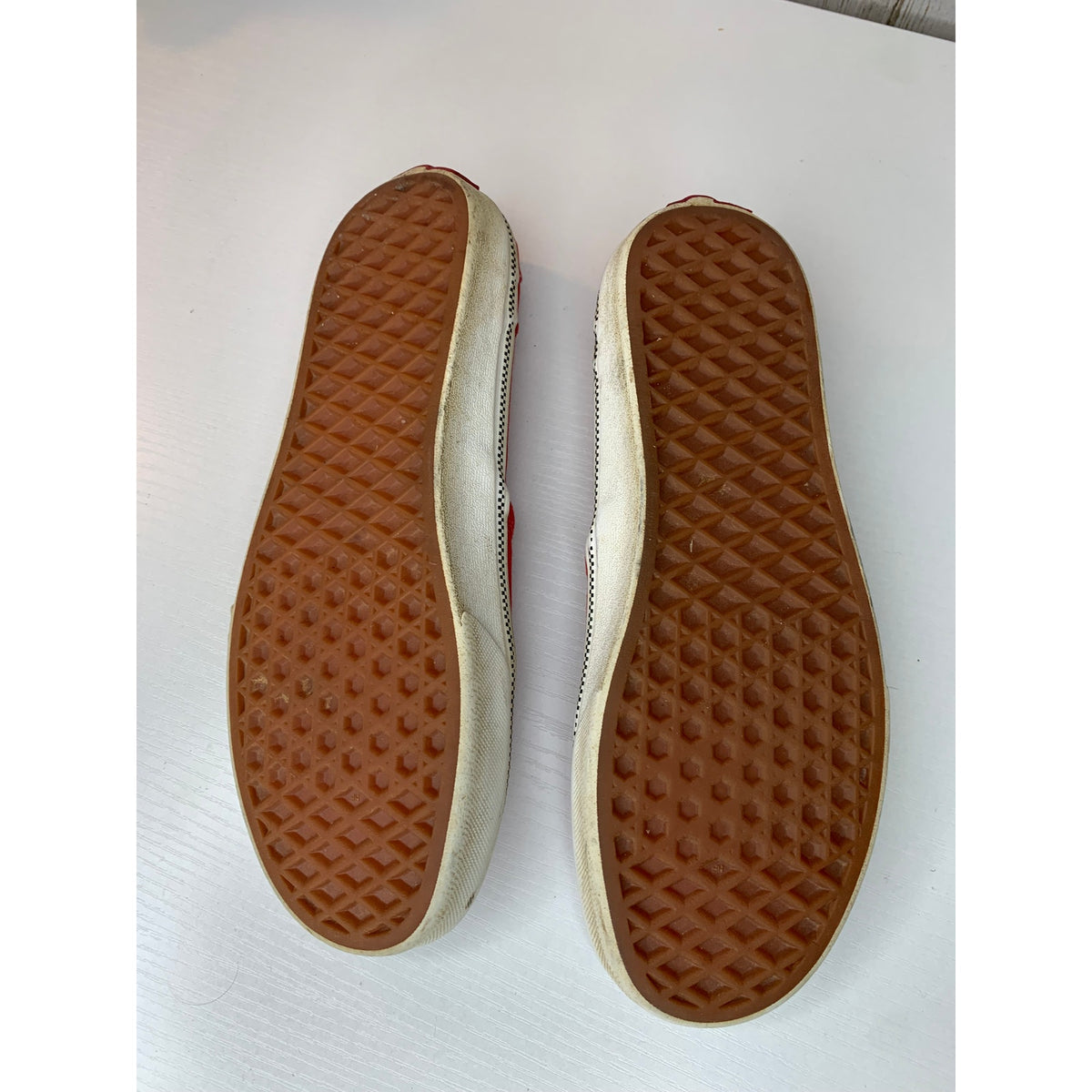 Vans Classic Slip-On Sneakers Womens Size 7 Racing Red Skate Casual Shoes