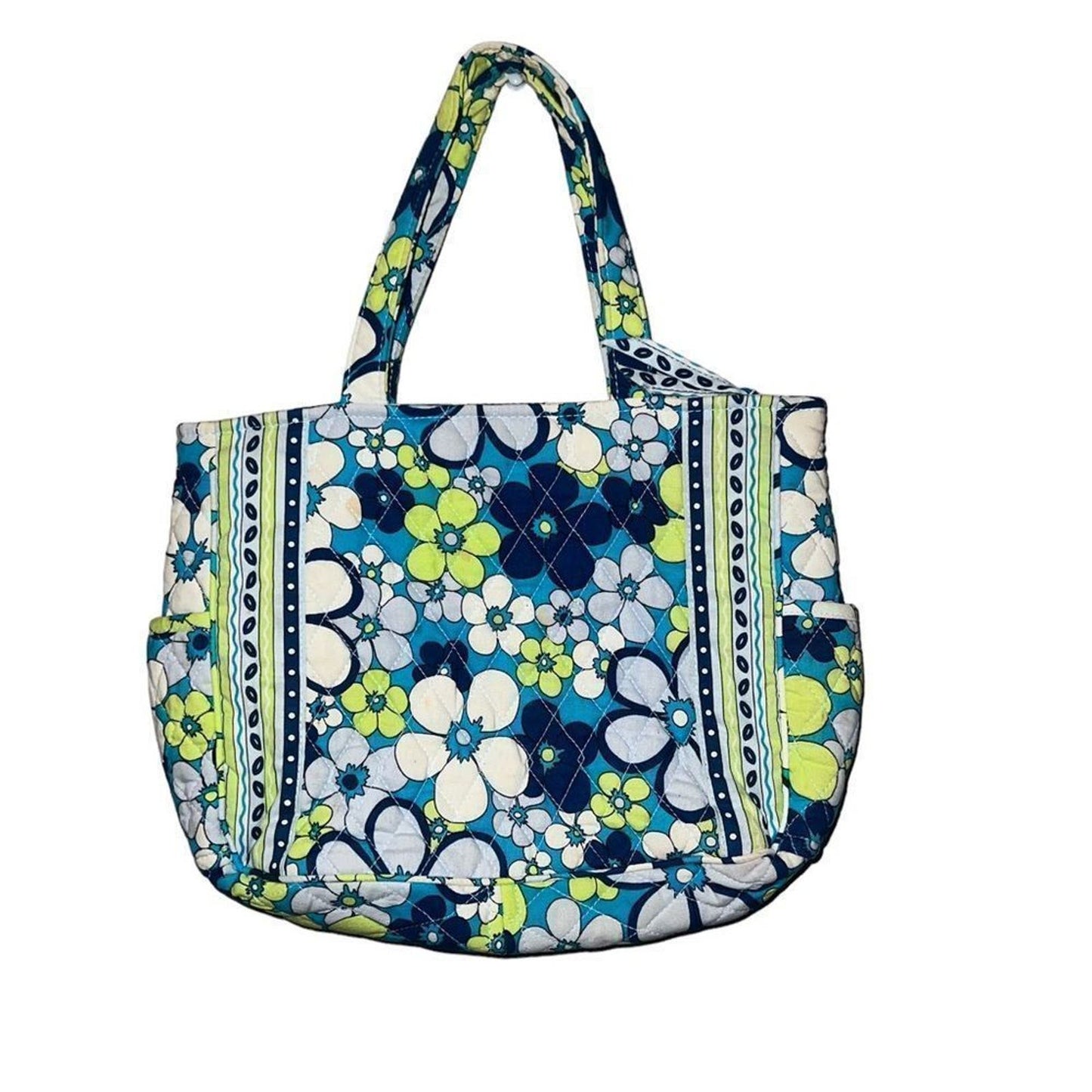 Vera Bradley Petal Power Blue Tote Handbag