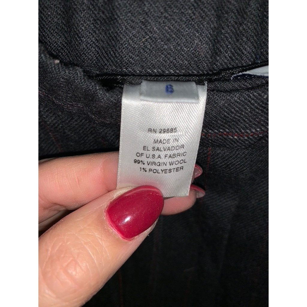 Pendleton Women's Gray Pinstripe Wool-Blend Dress Pants Size 6