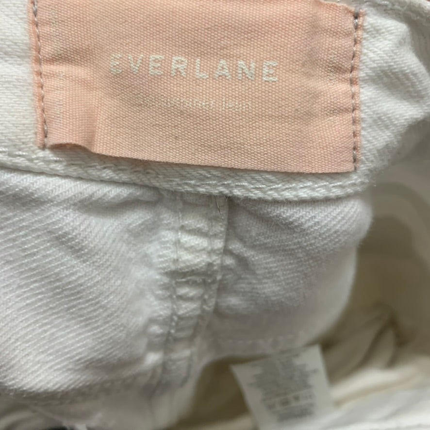 Everlane Womens Size 27 White Hi-Rise Straight Ankle