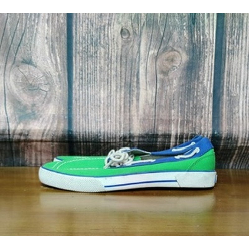 Polo Ralph Lauren Womens Boat Shoes Blue Green Size 9.5