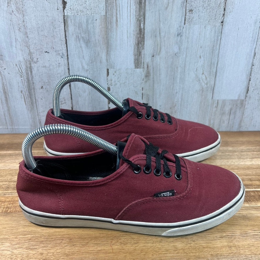 Vans Authentic Maroon Burgundy Lace-Up Sneakers Men's Size 6