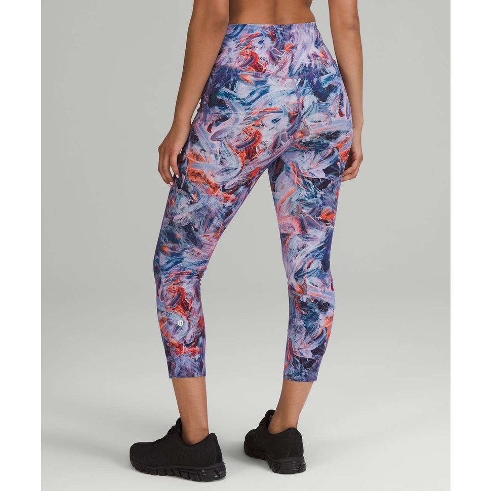 Lululemon Women's Plus Size 20 Blue/Purple High-Rise Crop Leggings 23"