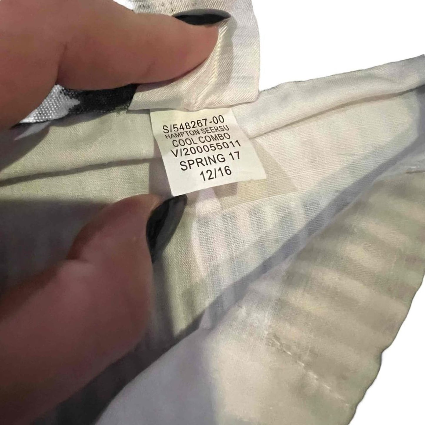 Banana Republic Women's Blue & White Striped Seersucker Hampton Pants Size 12