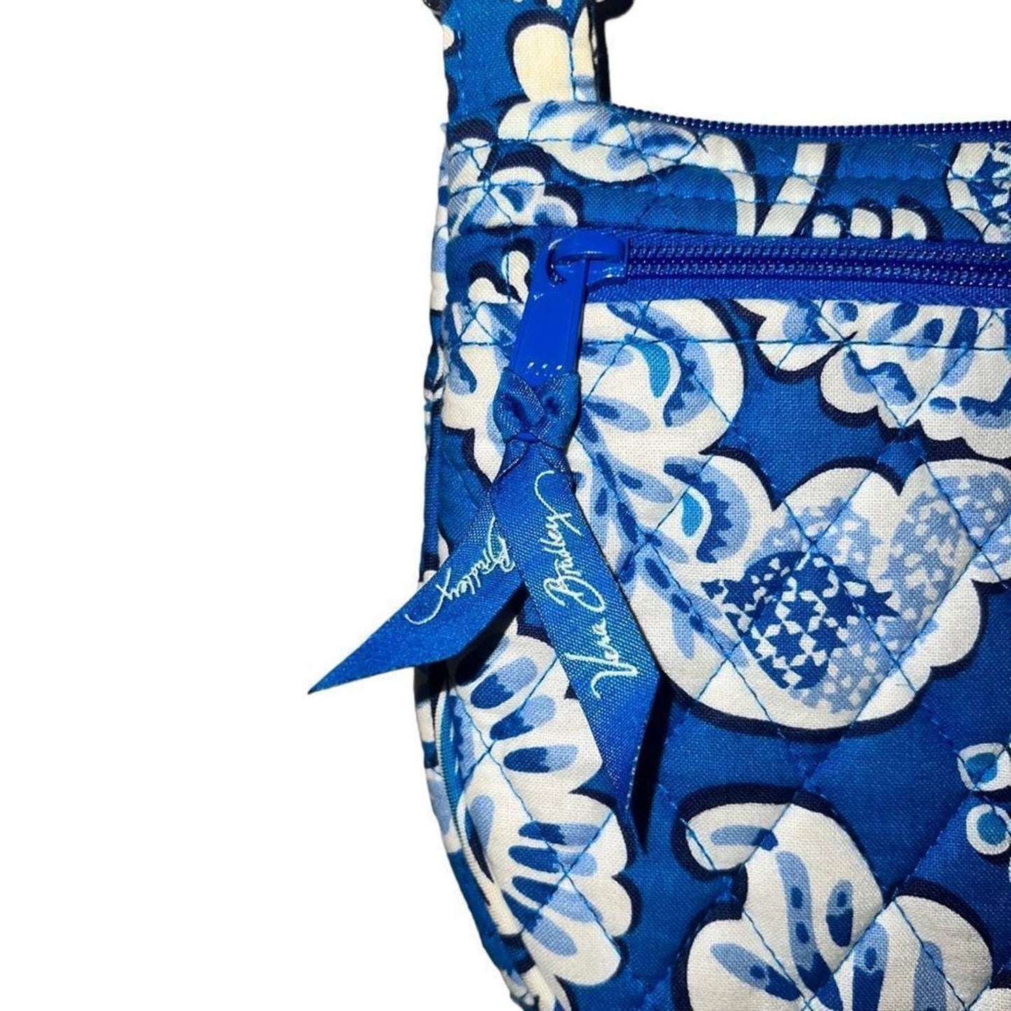 Retired Vera Bradley Blue Lagoon Lizzy Handbag Crossbody