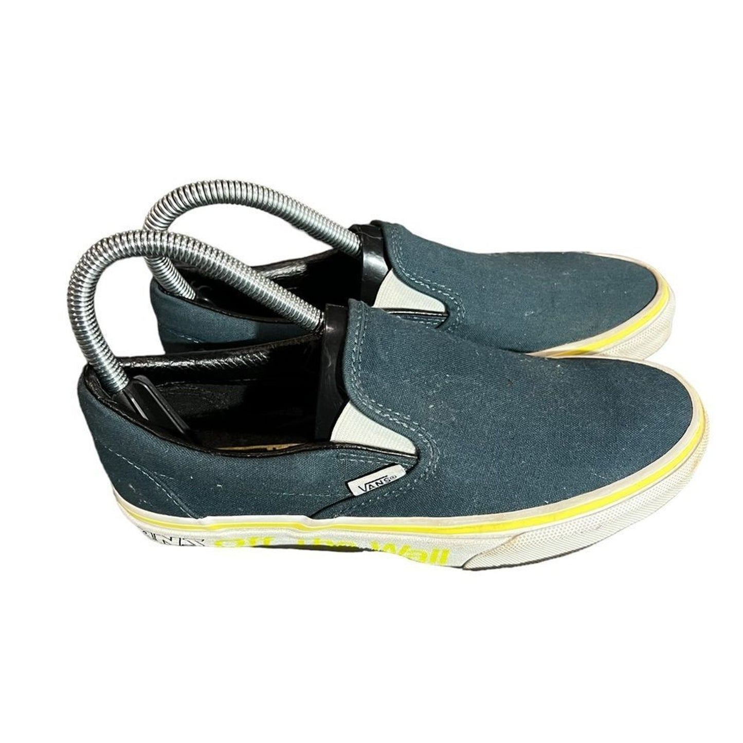 Vans Classic Slip-On Sneakers Women's 5.5 Blue/Teal Skate Casual Shoes