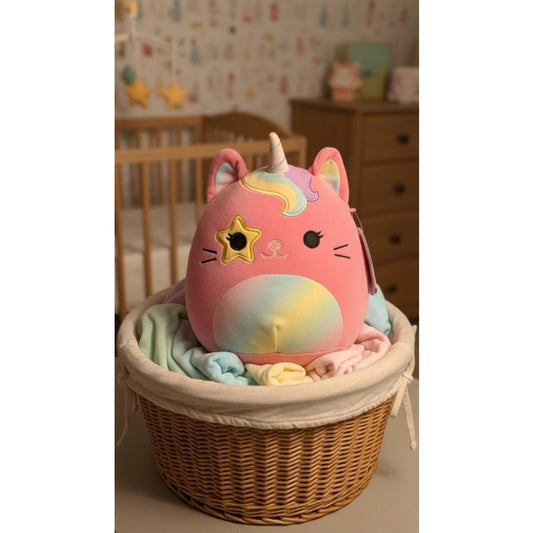NWT Squishmallows Sienna Caticorn Pink Cat Unicorn 7in w/ Tag