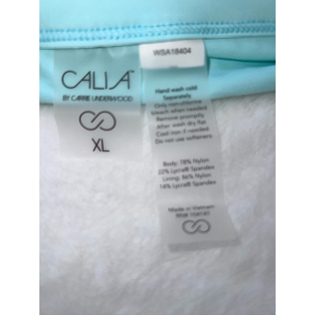 NWOT CALIA by Carrie Underwood Women's High Waist Swim Bottom Blue XL