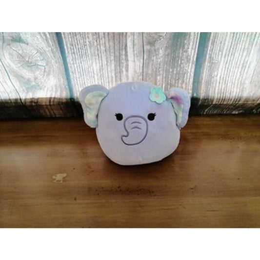 Squishmallows Anjali Purple Elephant Flower Accent 7"