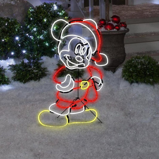 Gemmy Disney Christmas Mickey & Minnie Mouse 29-in Sculpture with LED Lights