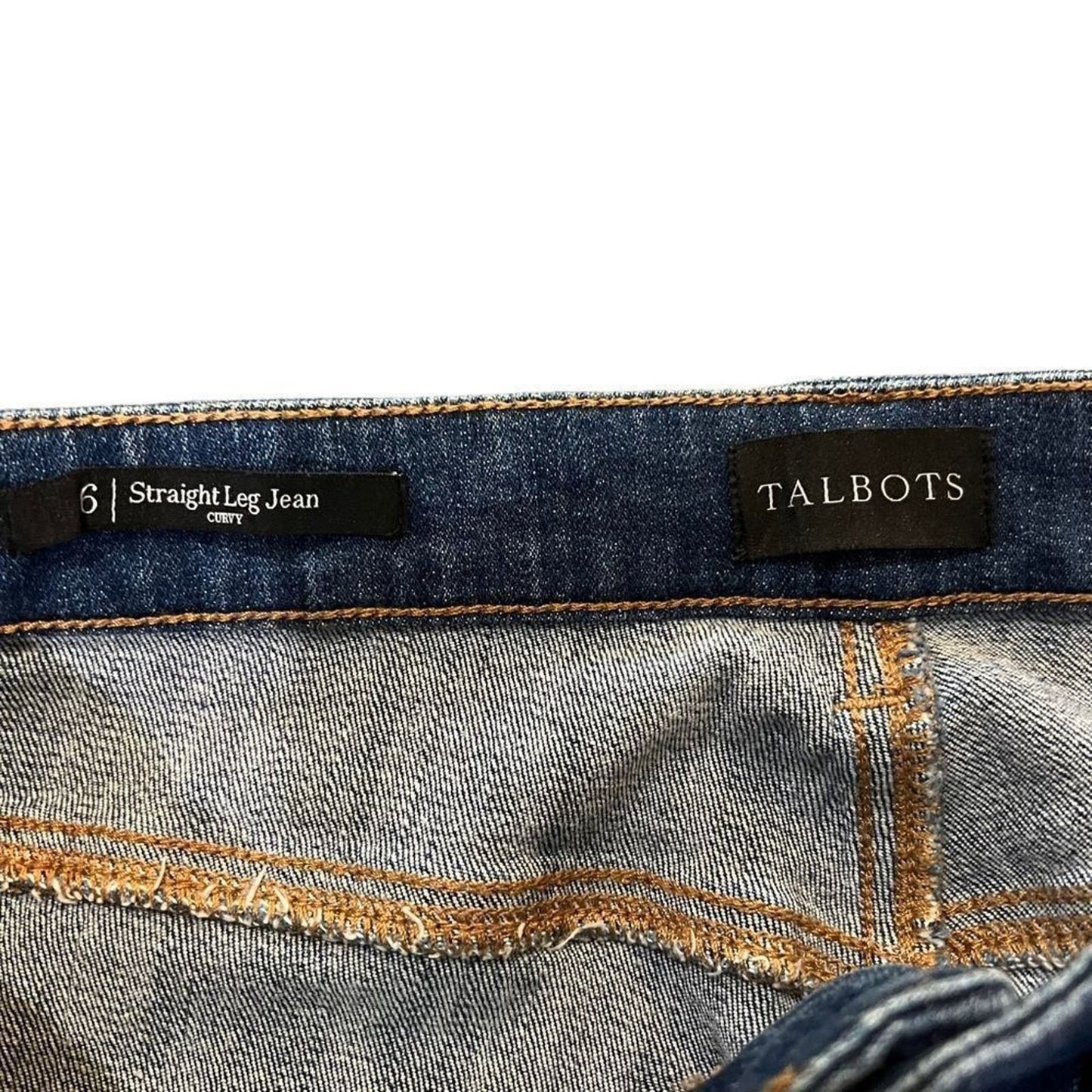 Talbots Straight Leg Jeans Amagansett Wash Size 6