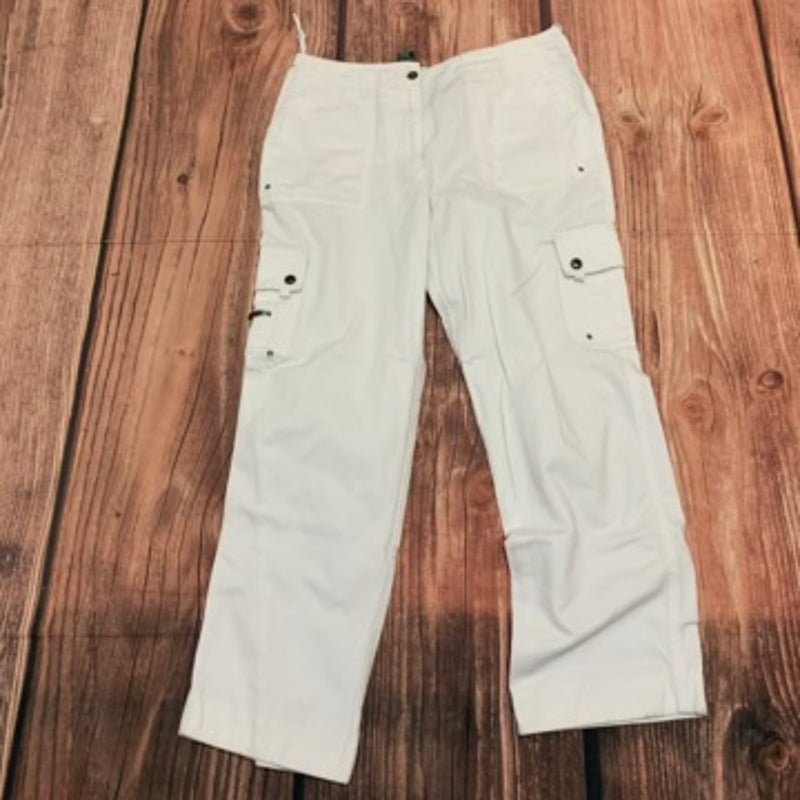 Lauren Ralph Lauren Vintage Cargo Pants Womens Size 12 White