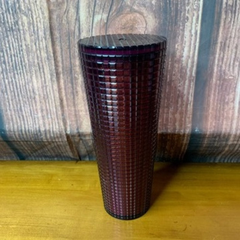Starbucks Cold Cup w/ Lid 24oz Purple Plum Holiday 2020 NO STRAW