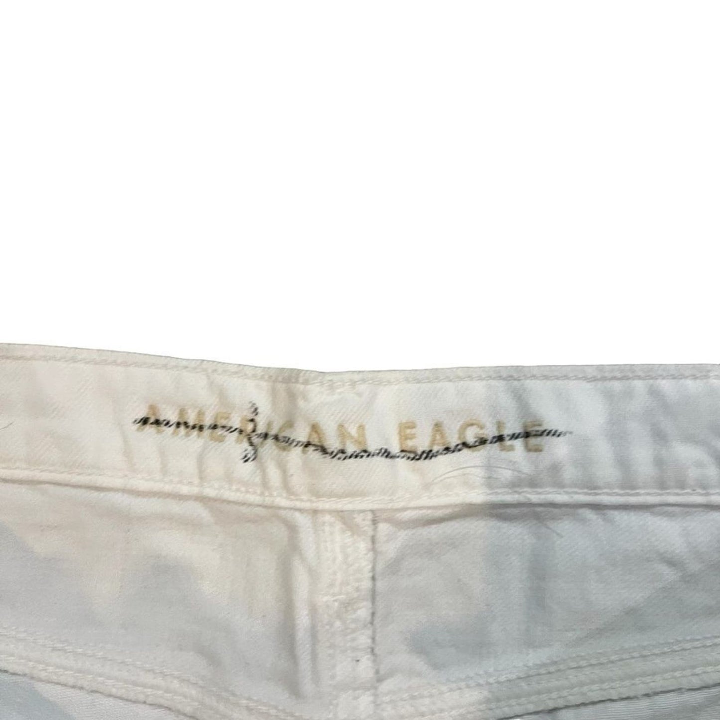 NWT American Eagle White 90s Straight Leg Jeans Size 16S