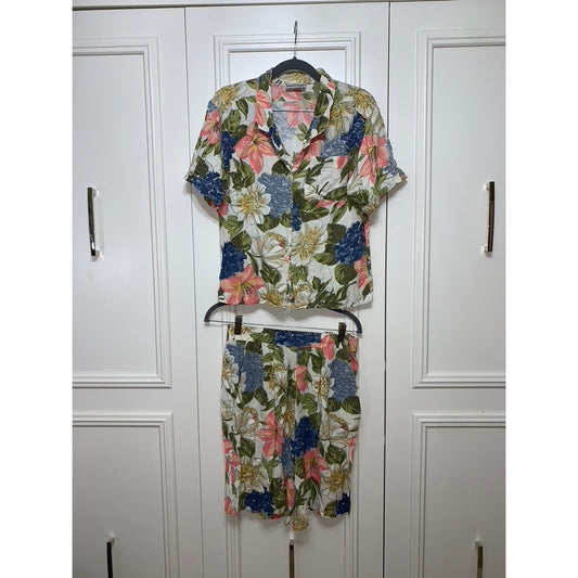 That's Me! Women's Vintage Floral Two-Piece Set Size 14 Multicolor