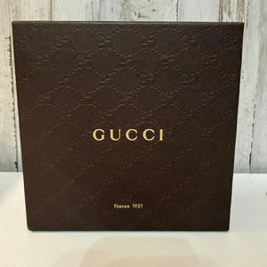 Gucci Firenze 1921 Embossed Brown Monogram Gift Presentation Box w/ Lid