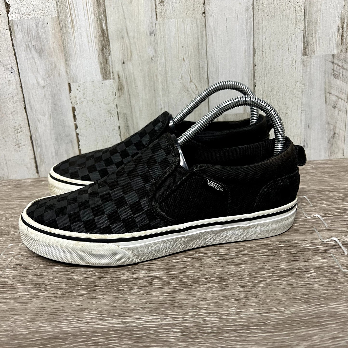 Vans Youth Slip-On Checkerboard Skate Sneakers Size 5 Casual Shoes