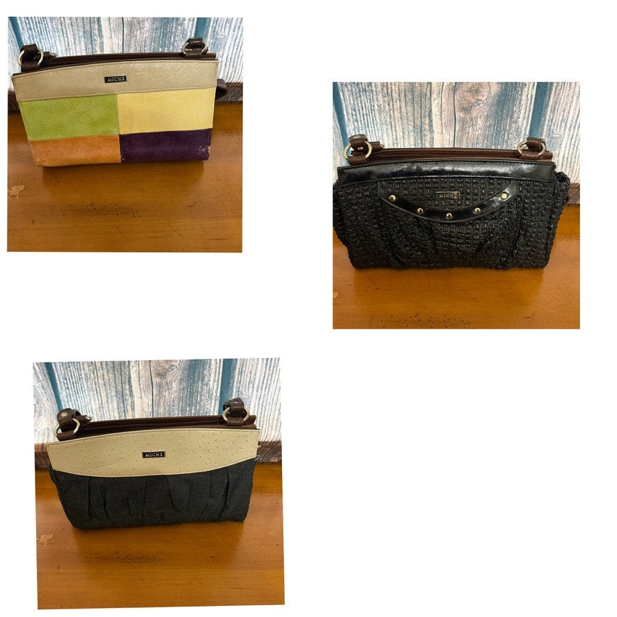 Miche Classic Purse Collection Multicolor Shoulder Bag w/ 19 Shells