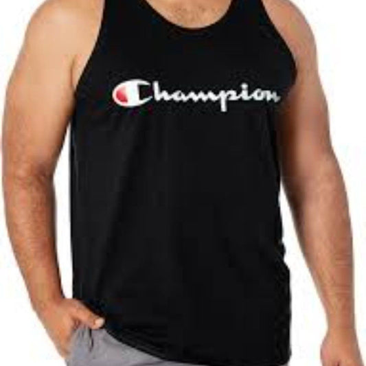 Champion Men's Classic Jersey Tank, Screen Print Script