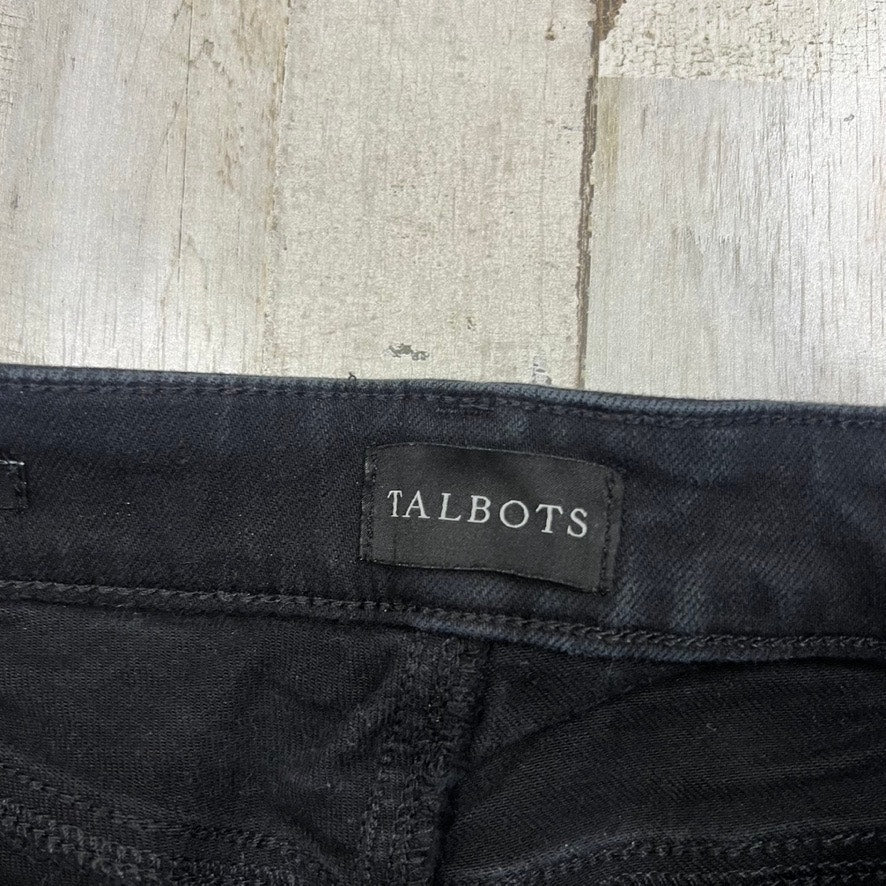 Talbots Women's Slim Ankle Jeans Black Size 2 Petites High-Quality Denim