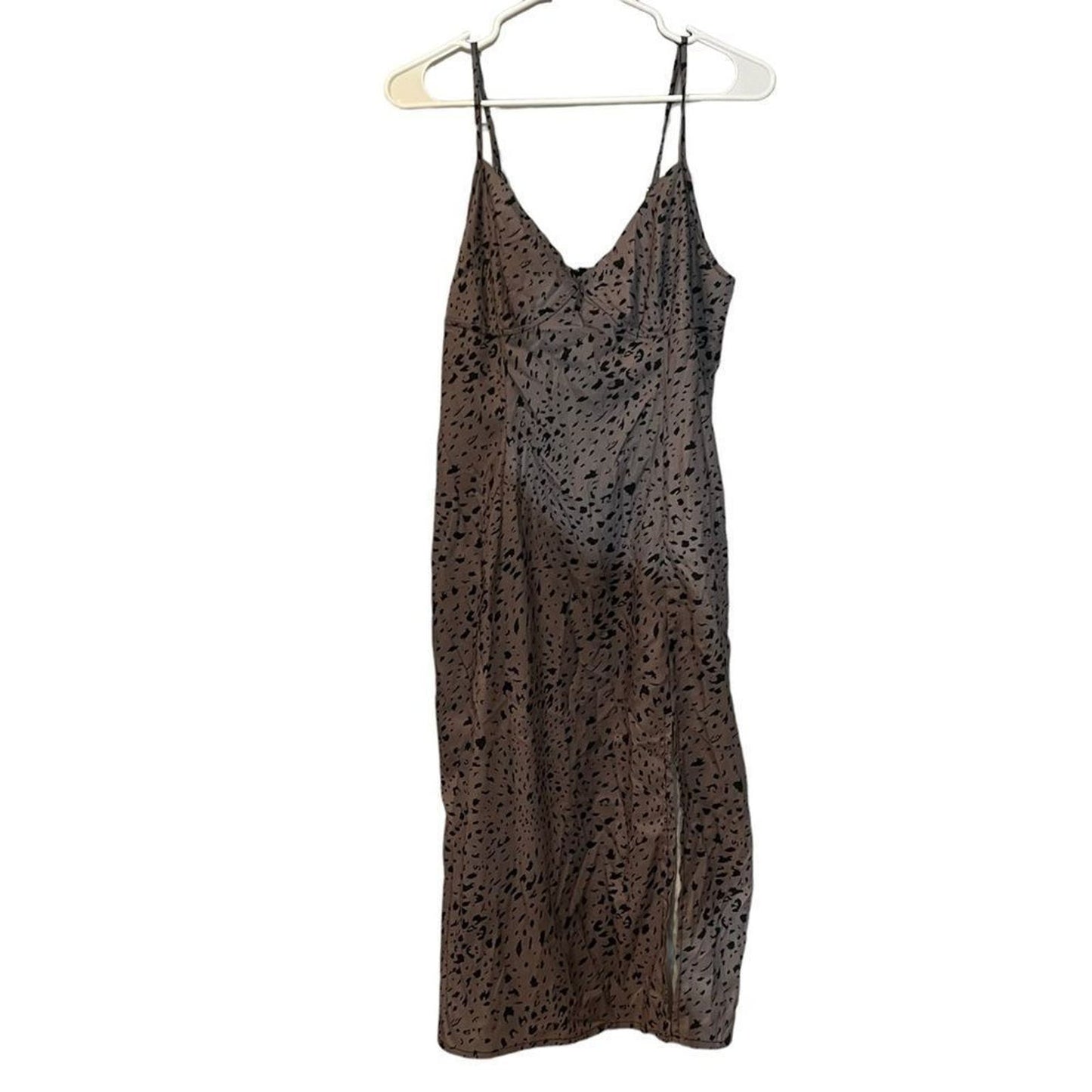 SHEIN Cheetah Print Slip Dress Size Small