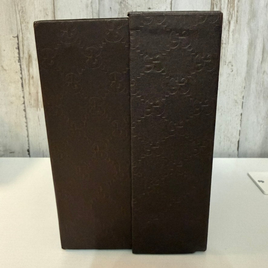 Gucci Firenze 1921 Embossed Brown Monogram Gift Presentation Box w/ Lid