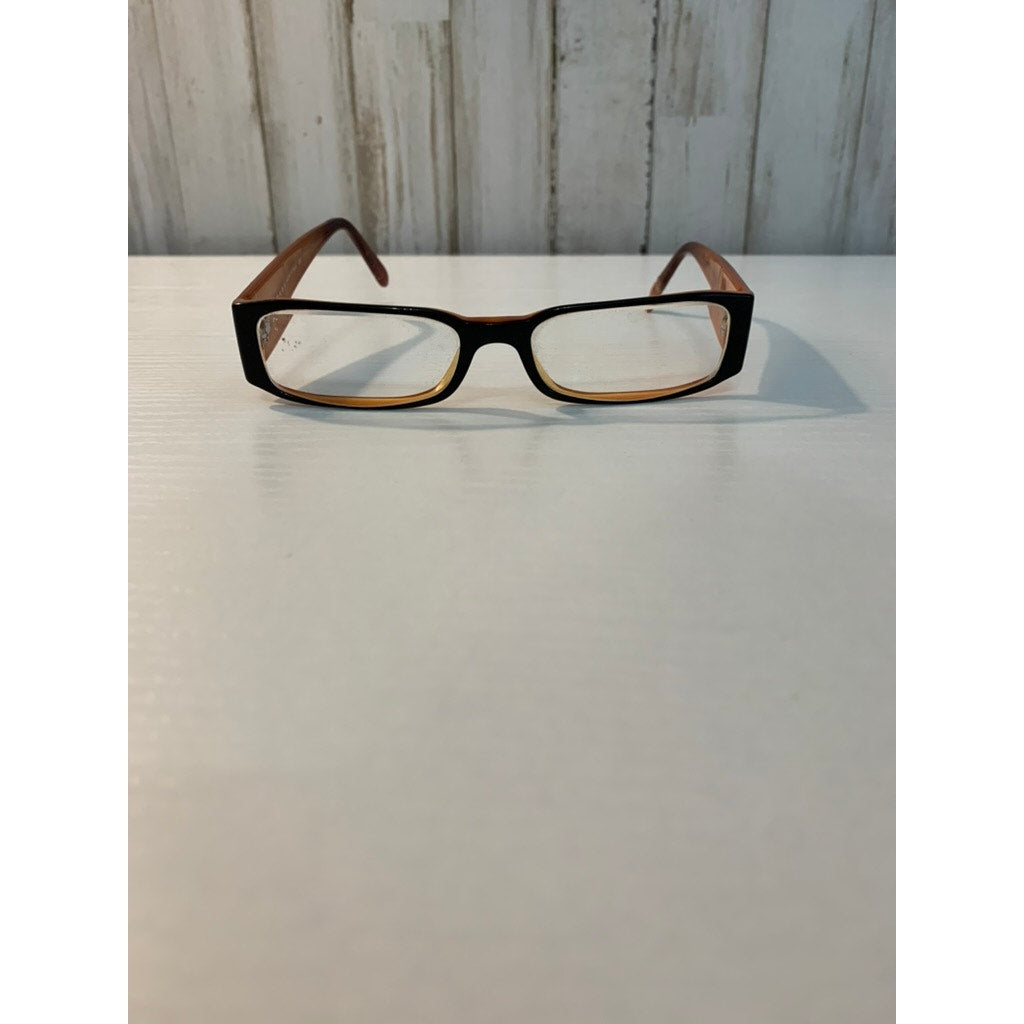 Prada Eyeglasses Frames Unisex Brown/Amber Two-Tone Full Rim